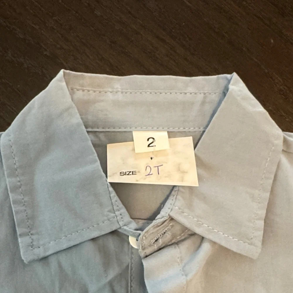 Zara Kids Light Gray Button Down Shirt